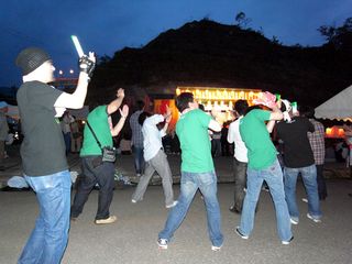 ネギッコの親衛隊です。 2011年の5月に松之山にネギッコが来た時の撮影です。